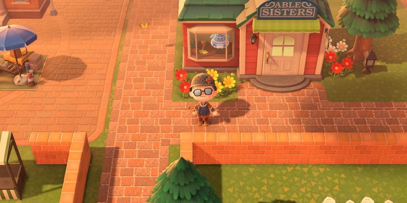 Animal Crossing New Horizons terraforming brick town