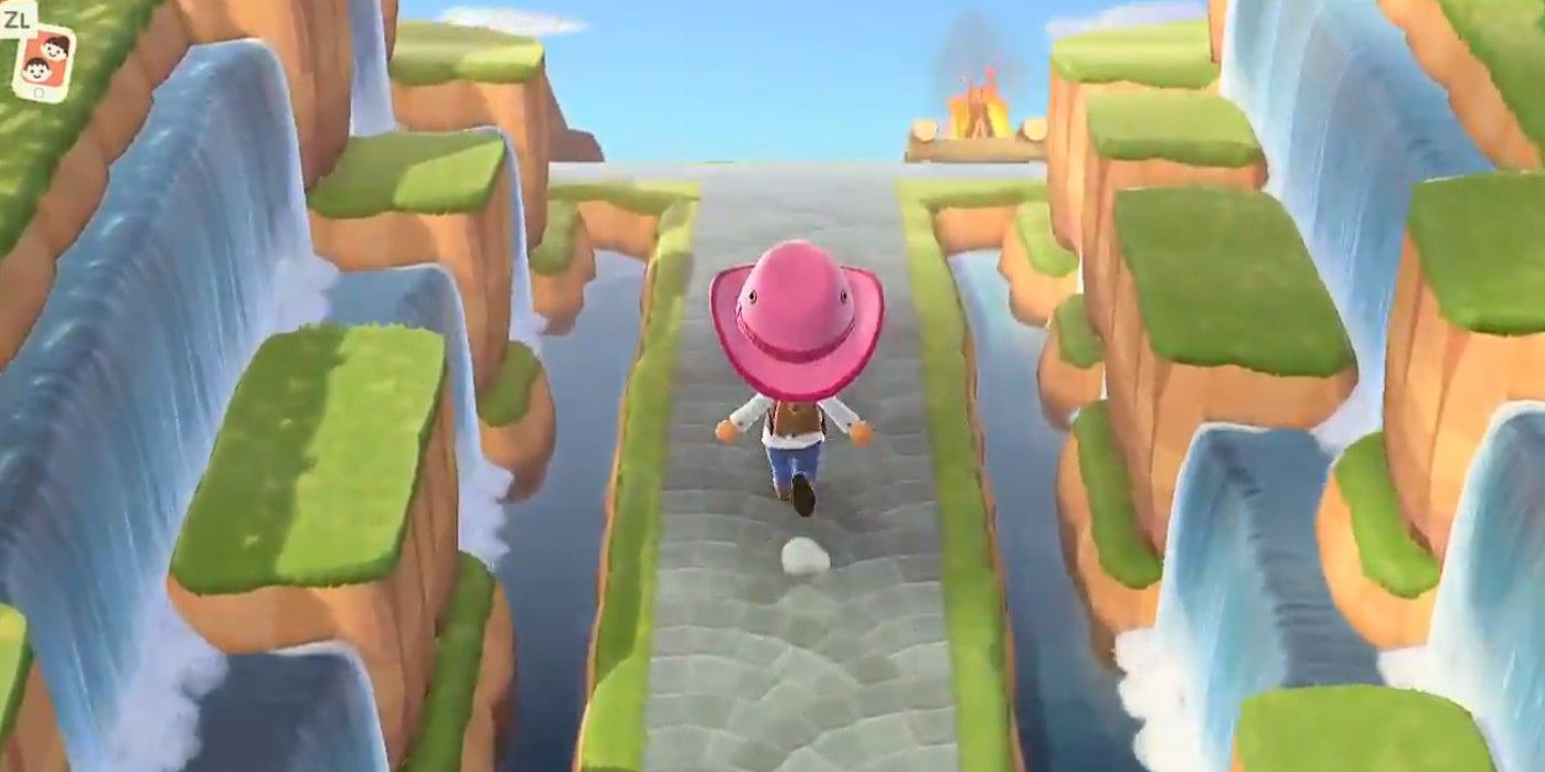 Animal Crossing Waterfall Pathway