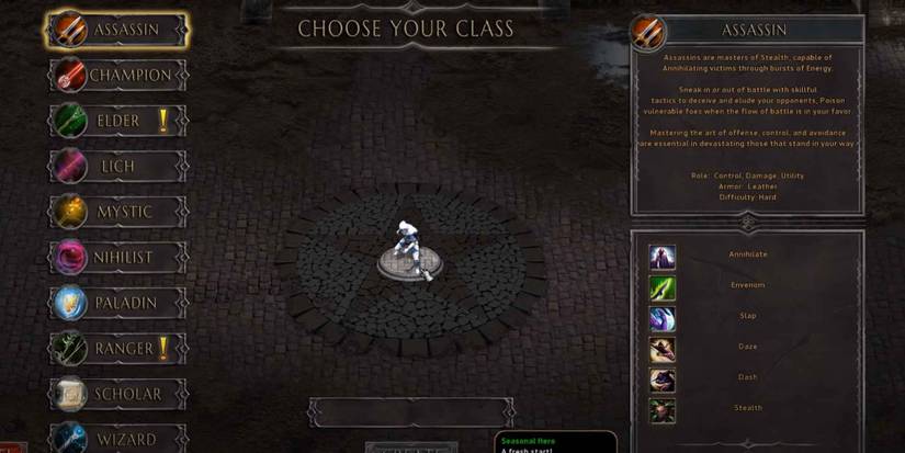 The Assassin class in Arena of Kings