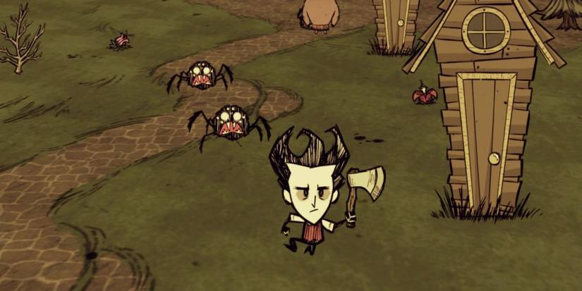 don't starve together Axe wilson spiders