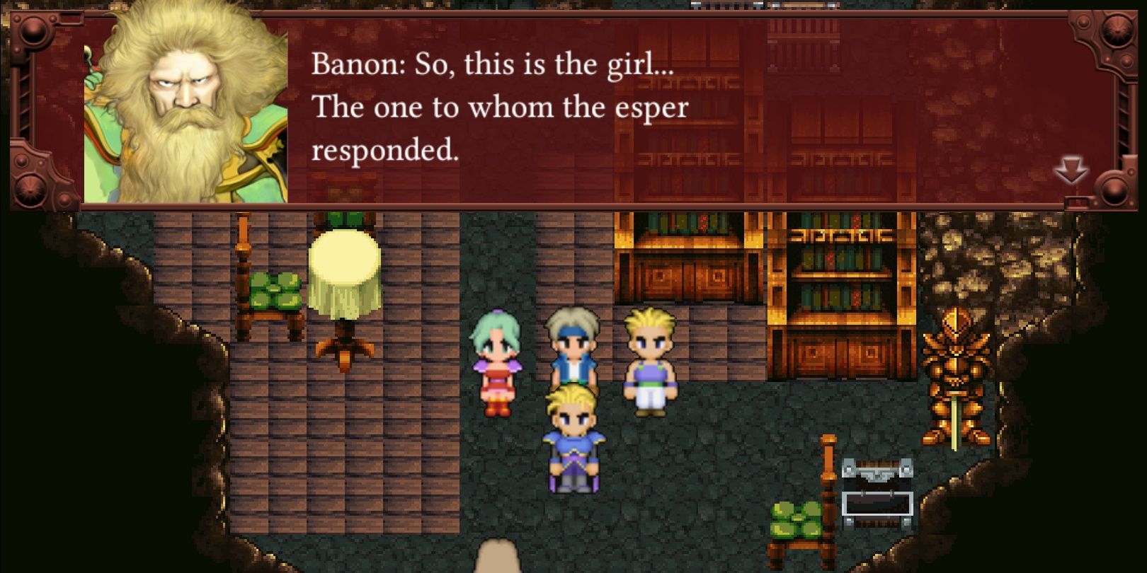 Banon in Final Fantasy 6 Pixel Remaster