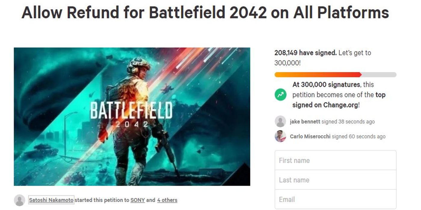 Battlefield Petition