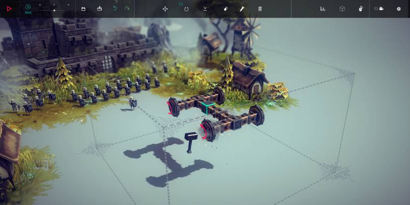 Besiege - Tinkering with a vehicle.