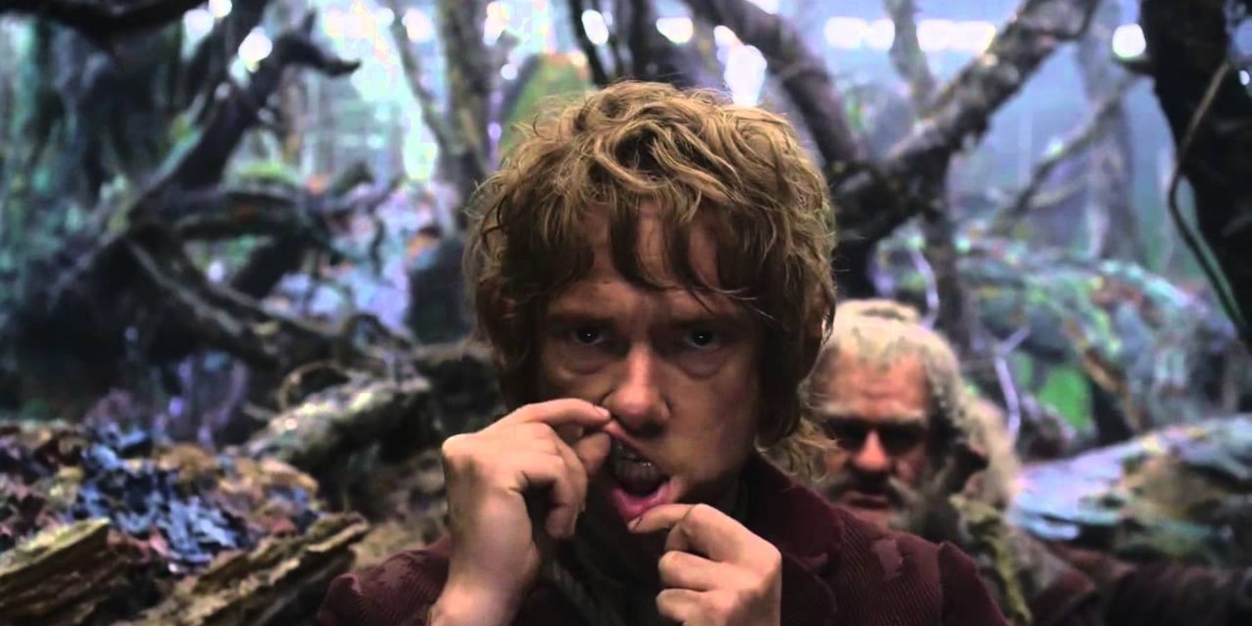 Bilbo crazy in Mirkwood