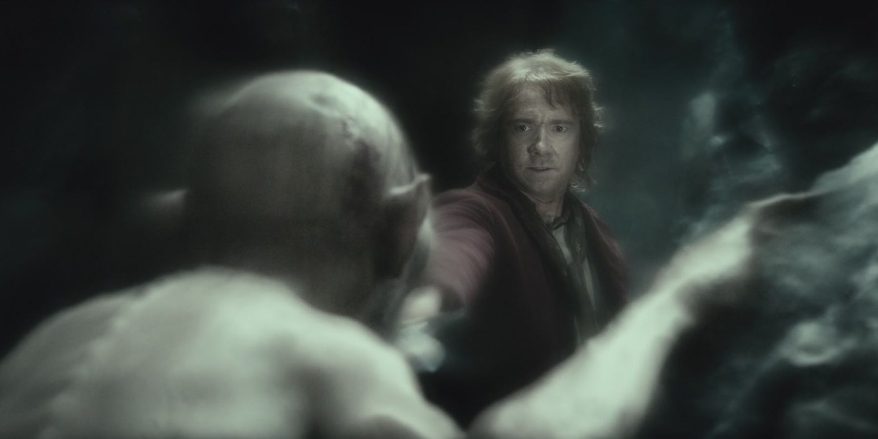Bilbo invisible to Gollum