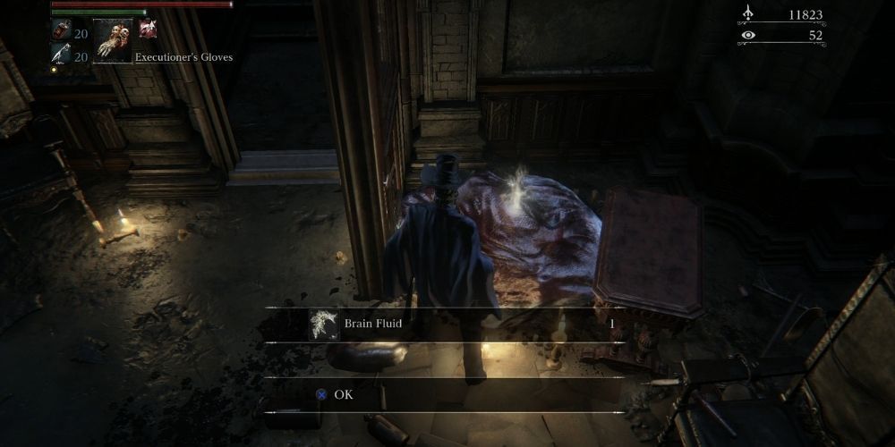 Bloodborne Third Brain Fluid Acquisition on the first floor of the Research Hall
