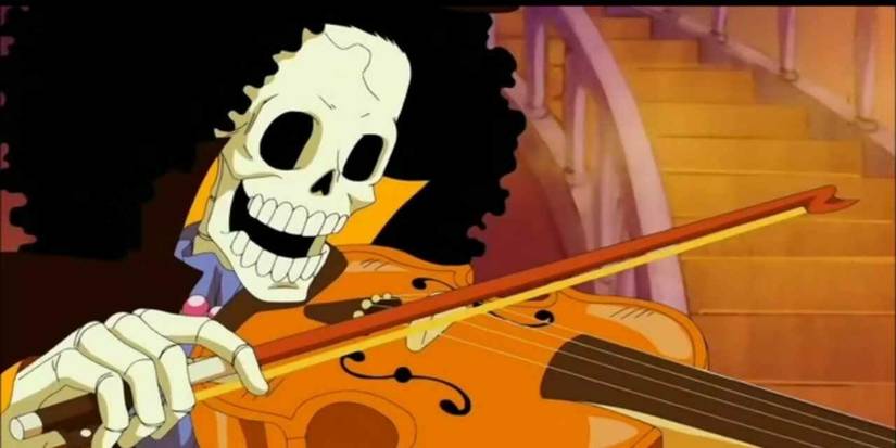 Brook plays violin alone