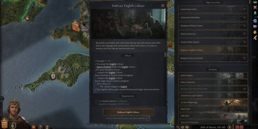 CK3 Embracing English Culture