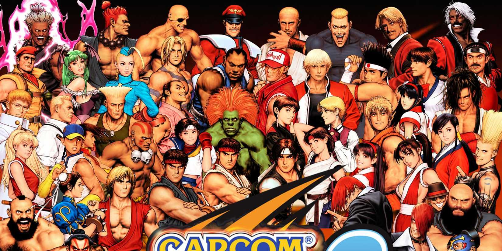 All the characters from Capcom vs. SNK 2: Mark Of The Millennium 2001