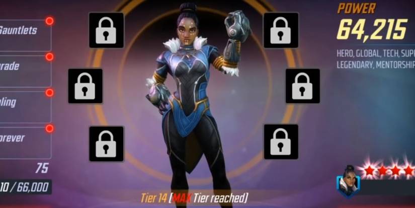 Max Tiered (Tier 14) Shuri from Marvel Strike Force
