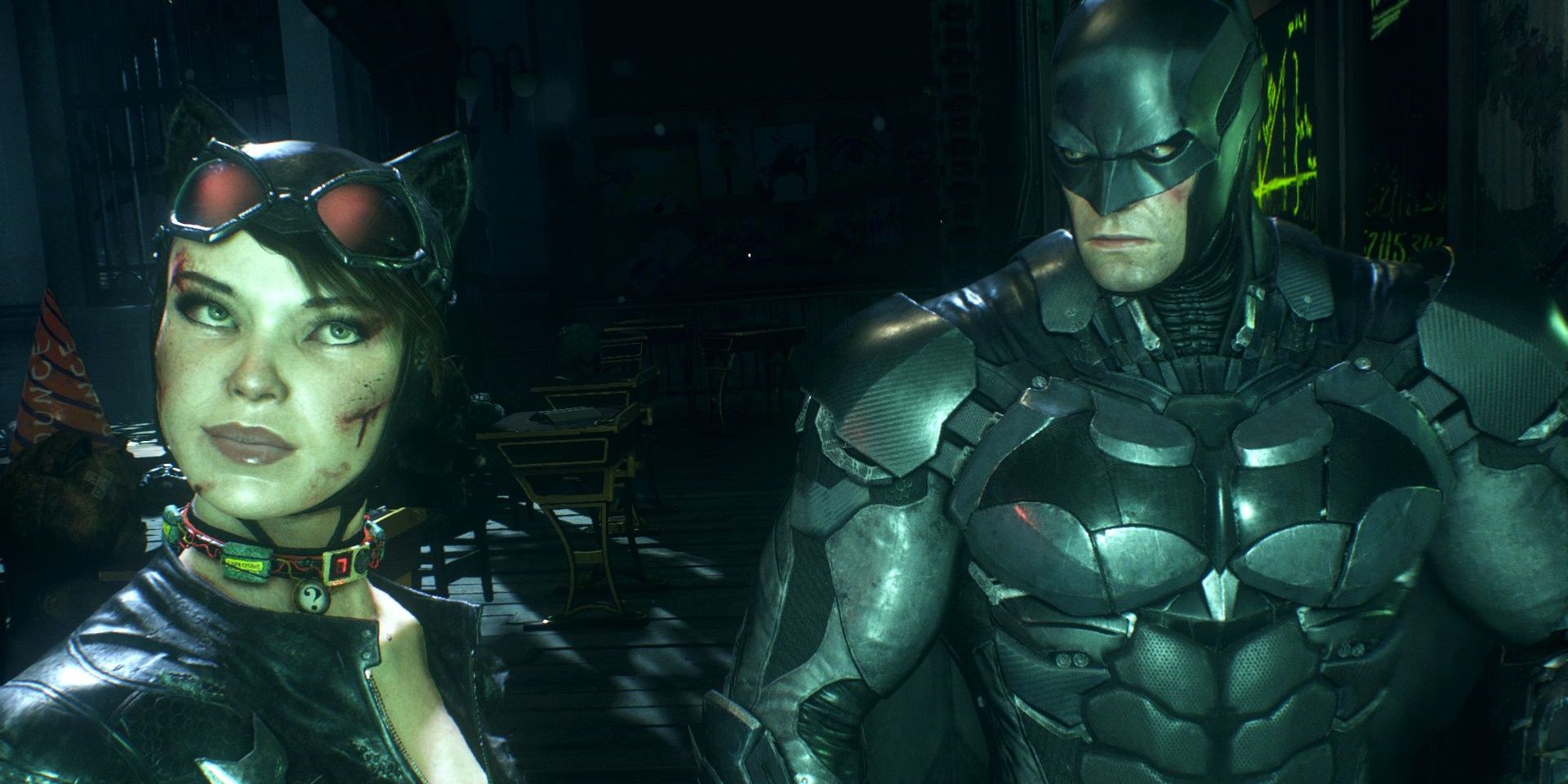 Catwoman and Batman in Batman: Arkham Knight