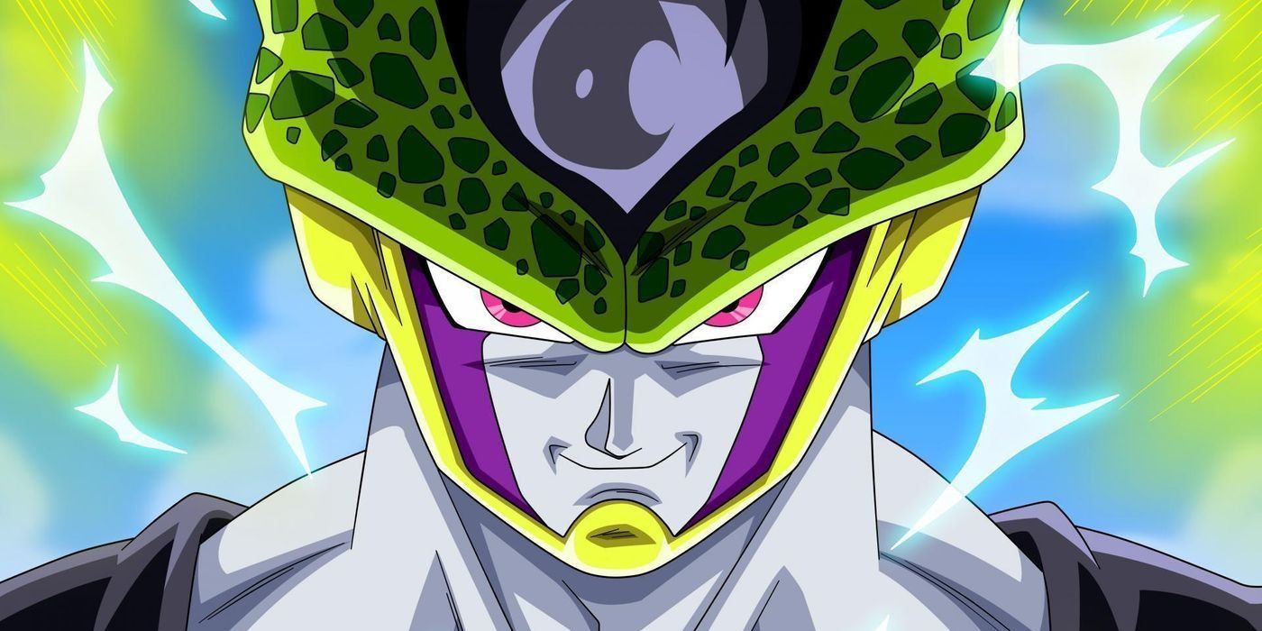 Cell smiling evilly 