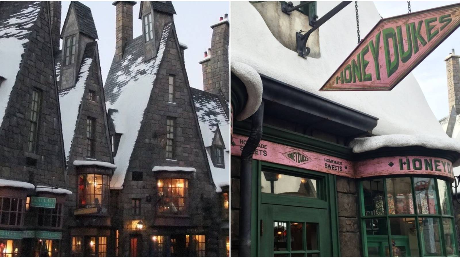 Collage Of Hogsmeade In Harry Potter Series
