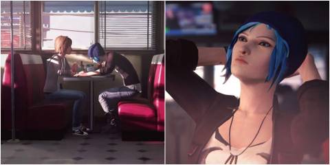 Collage Of Life Is Strange Chloe And Max At The Diner