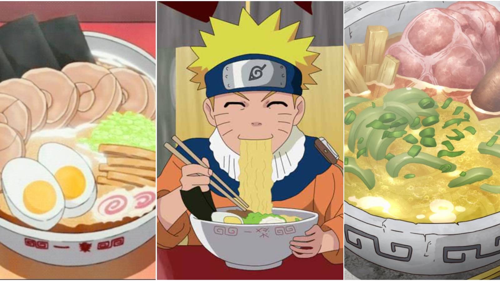 Collage Of Ramen In Anime Naruto Ichiraku Ramen And Dr Stone Ramen