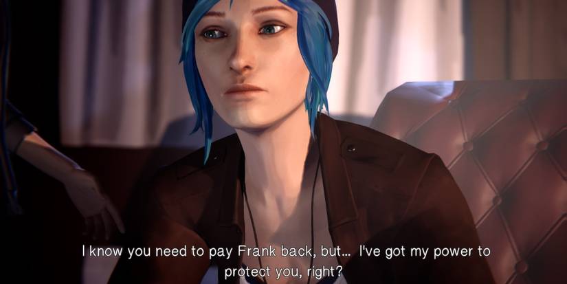 Max talking to Chloe after deciding to stop her taking the money suring Episode 3 of Life is Strange