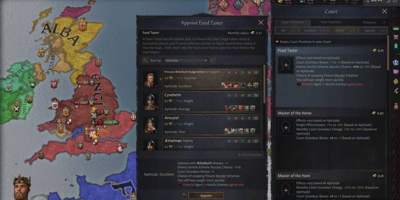 Court Positions in Crusader Kings 3