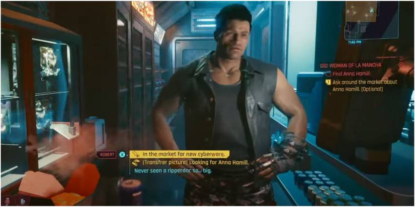 Cyberpunk 2077 Buying Cyberware From Robert