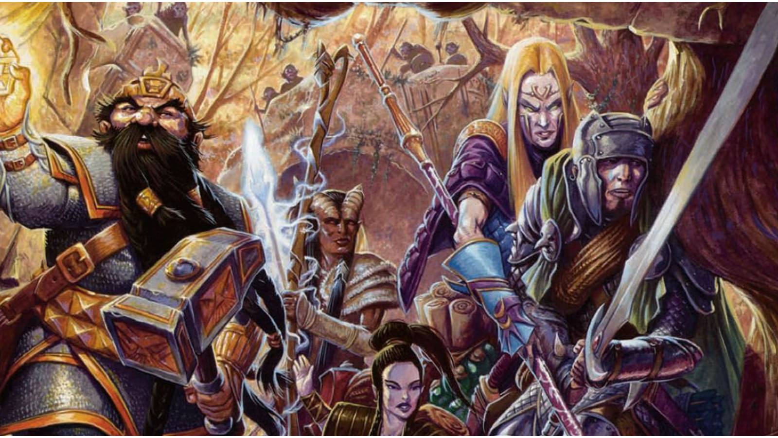 D&D Adventurers Wizards of the Coast official art