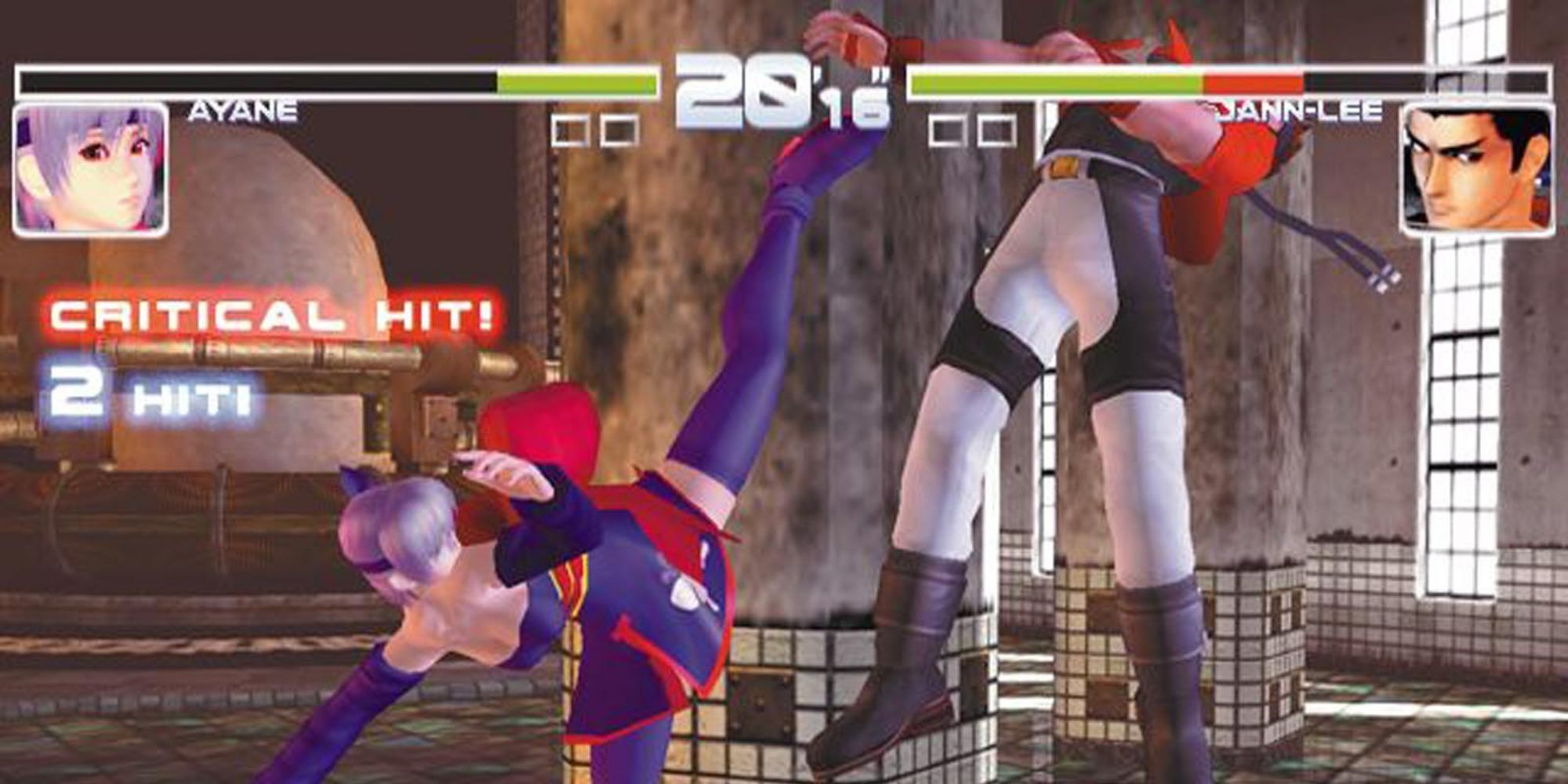 Ayane and Jann-Lee fighting in DOA 2: Hardcore