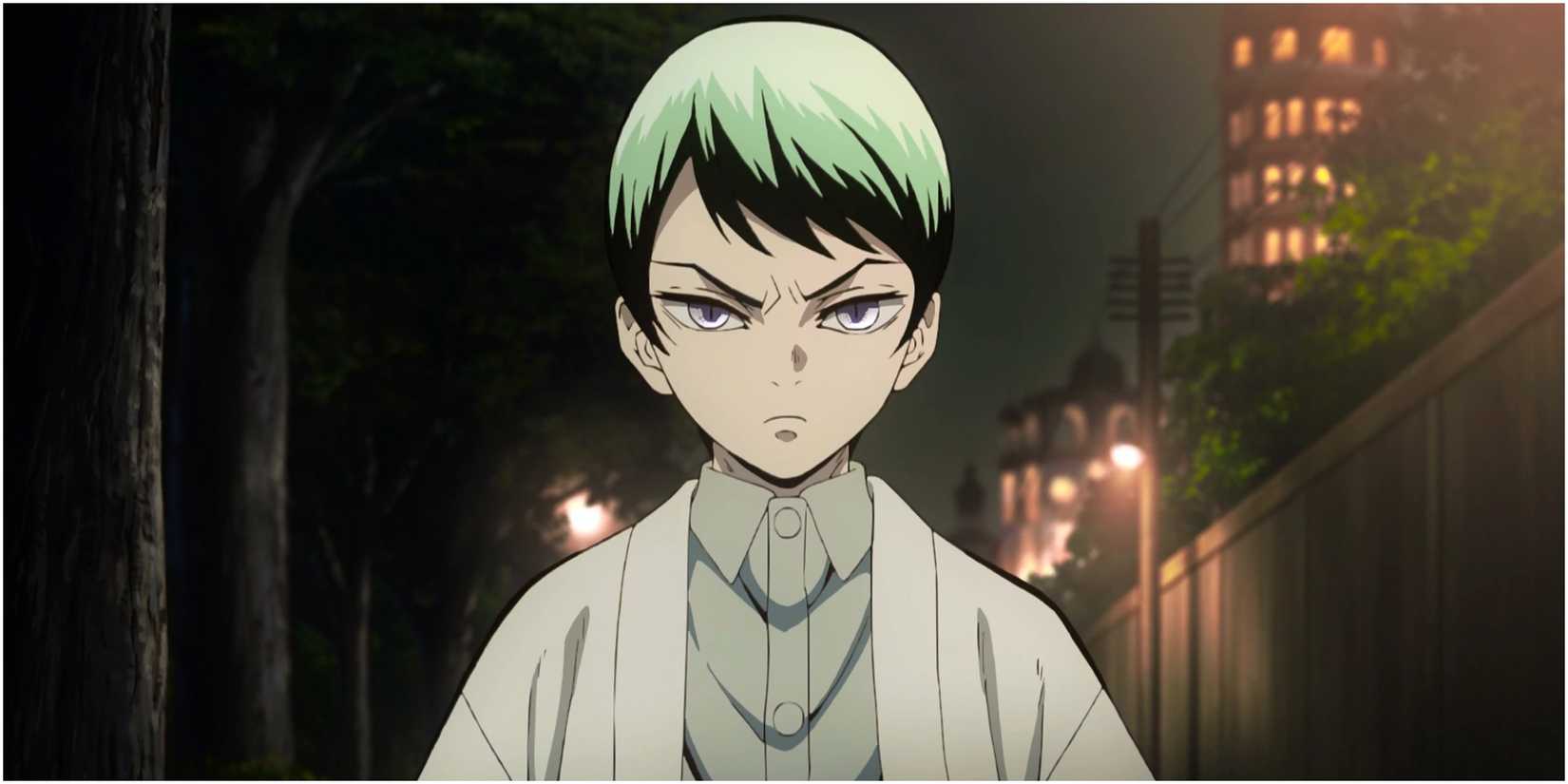 Demon Slayer Image Of Demon Yushiro On The Streets