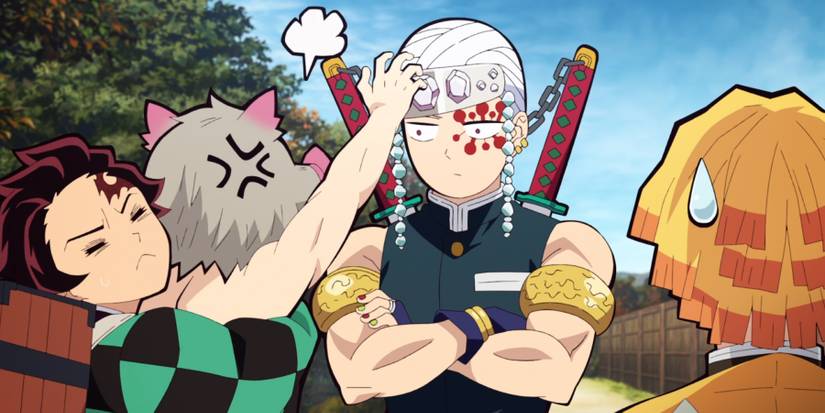 Demon Slayer Tengen Uzui Tanjiro Kamado Inosuke Hashibira Zenitsu Agatsuma