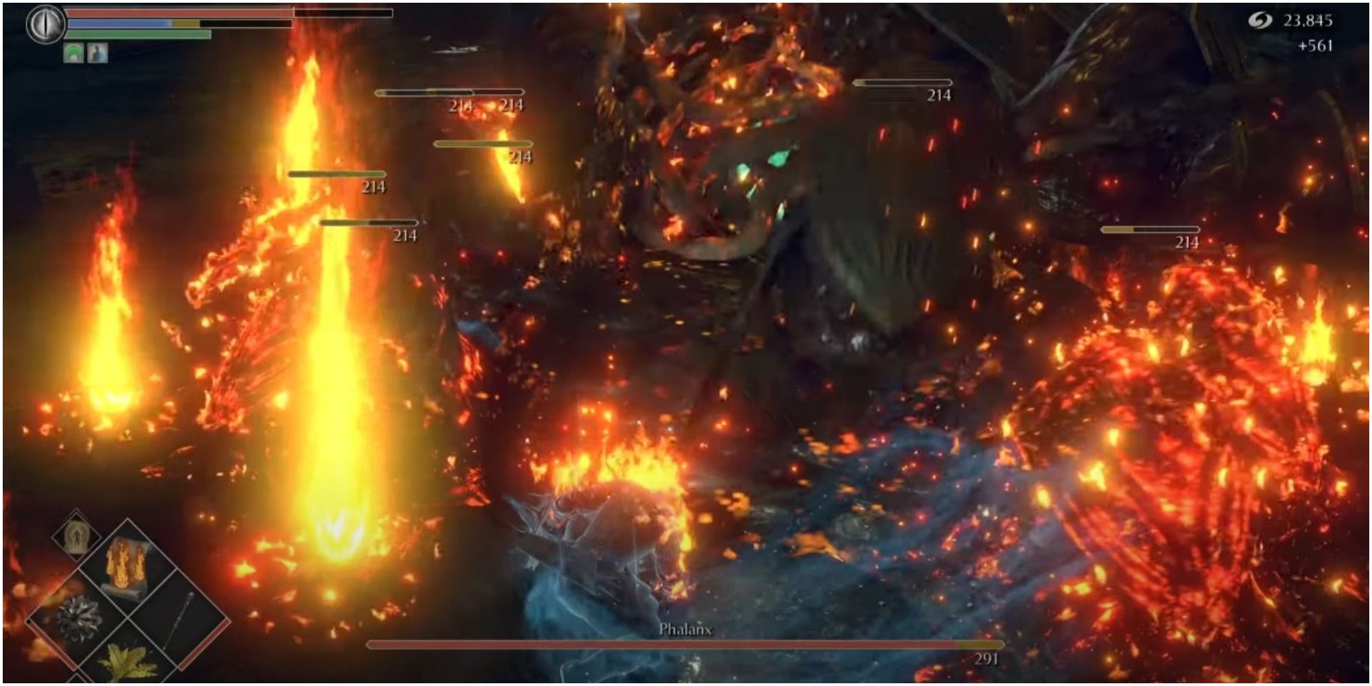 Demon's Souls Cheesing Phalanx By Burning It In The Back