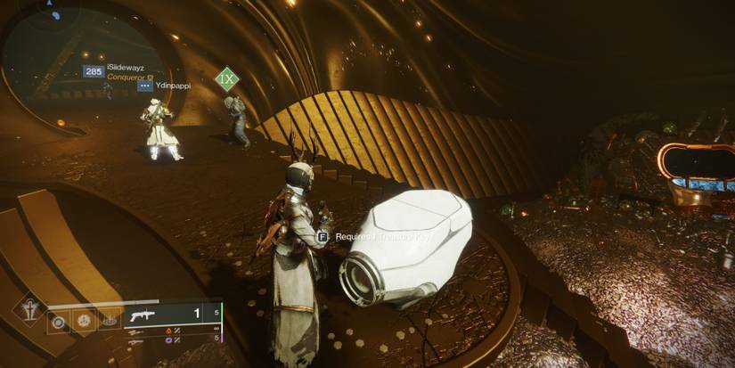 Destiny 2 Chest Next To Xur In His Treasure Hoard