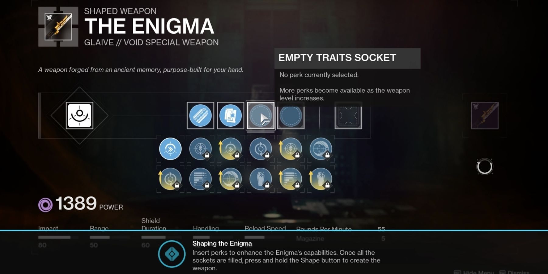 Destiny 2 Enigma Trait Socket