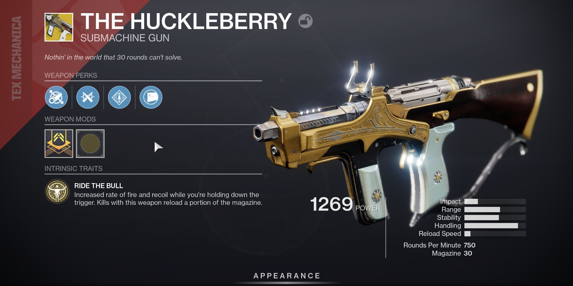Destiny 2 Huckleberry And Its Completed Catalyst