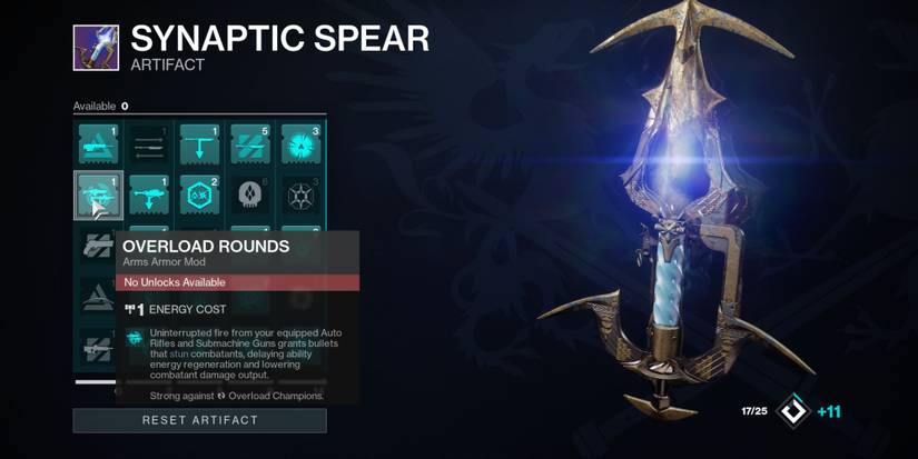 Destiny 2 Overload Rounds Artifact Mod