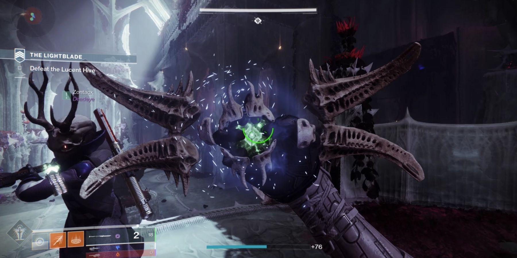 Destiny 2 Player Destroying Hive Ghost