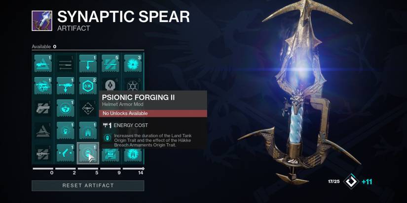Destiny 2 Psionic Forging II Artifact Mod