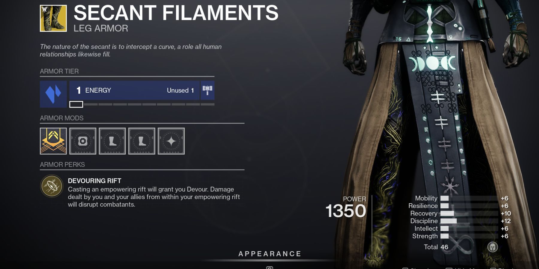 Destiny 2 Secant Filaments Exotic Boots