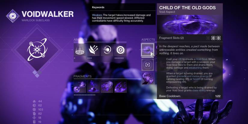 Destiny 2 Warlock Void Child Of The Old Gods Aspect