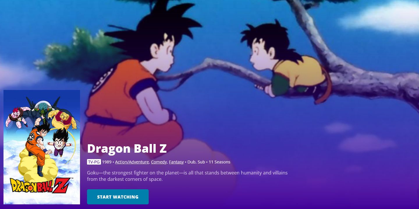Dragon Ball Z on Funimation