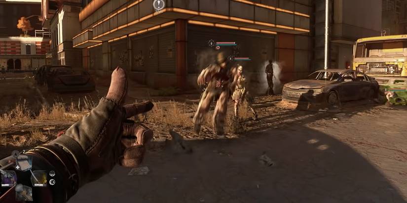 Dying Light 2 - Using The Left Finger Of GloVa To Send An Infected Flying