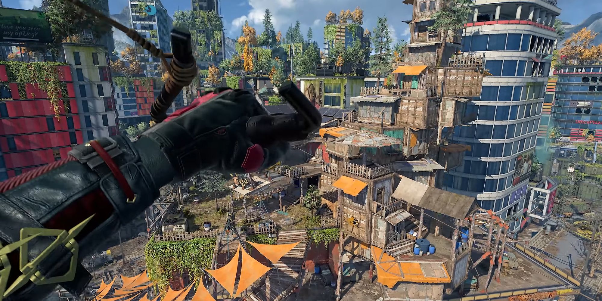 Dying Light 2 - Using The Paraglider To Head Toward A Bandit Camp