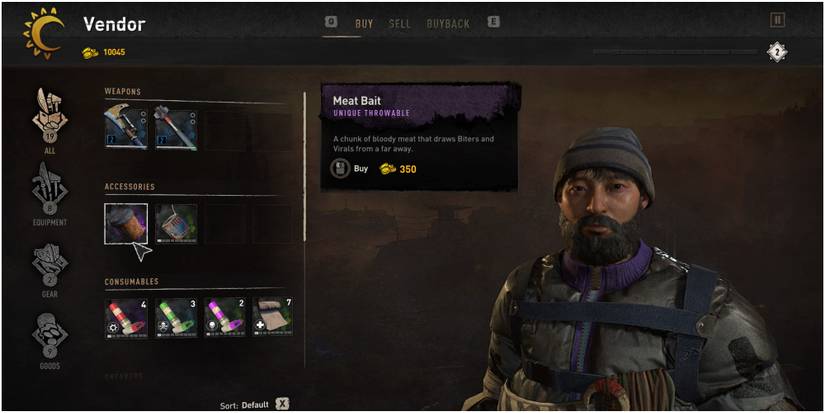 Dying Light 2 Buying A Unique Throwable From A Vendor