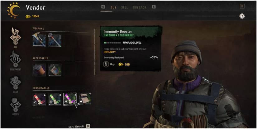 Dying Light 2 Buying An Immunity Booster From A Vendor