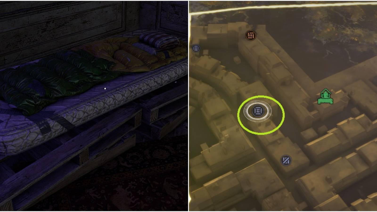 Dying Light 2 Get Rick Fast Collage Bed And Dark Hollow On Map