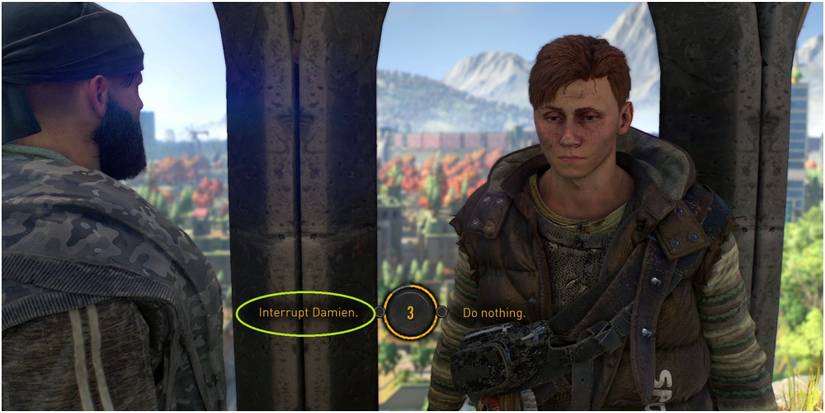 Dying Light 2 Interrupting Damien During His Confession To Carl