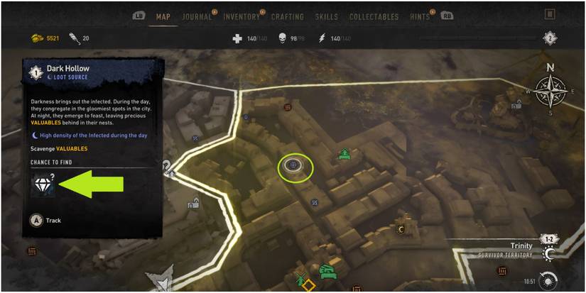Dying Light 2 Locating A Dark Hollow On The Map