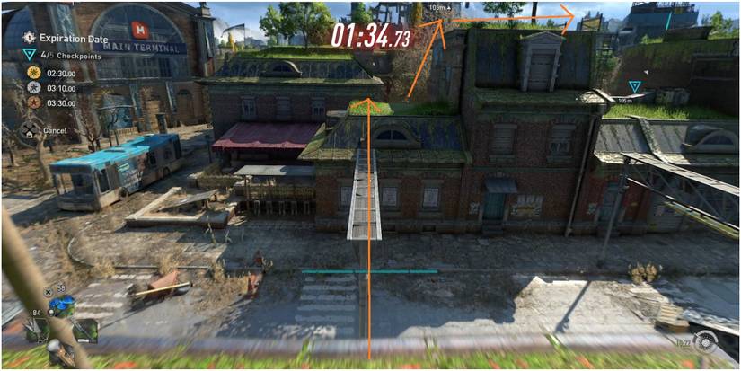 Dying Light 2 Optimal Path To Get To The Fifth Checkpoint In Expiration Date Pt 2