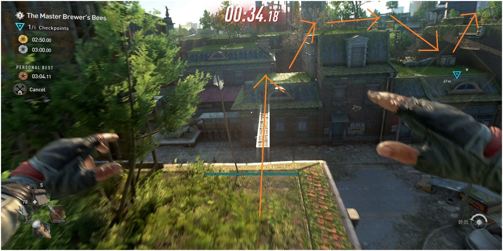 Dying Light 2 Optimal Path To Get To The Second Checkpoint In Master Brewers Bees Pt 2