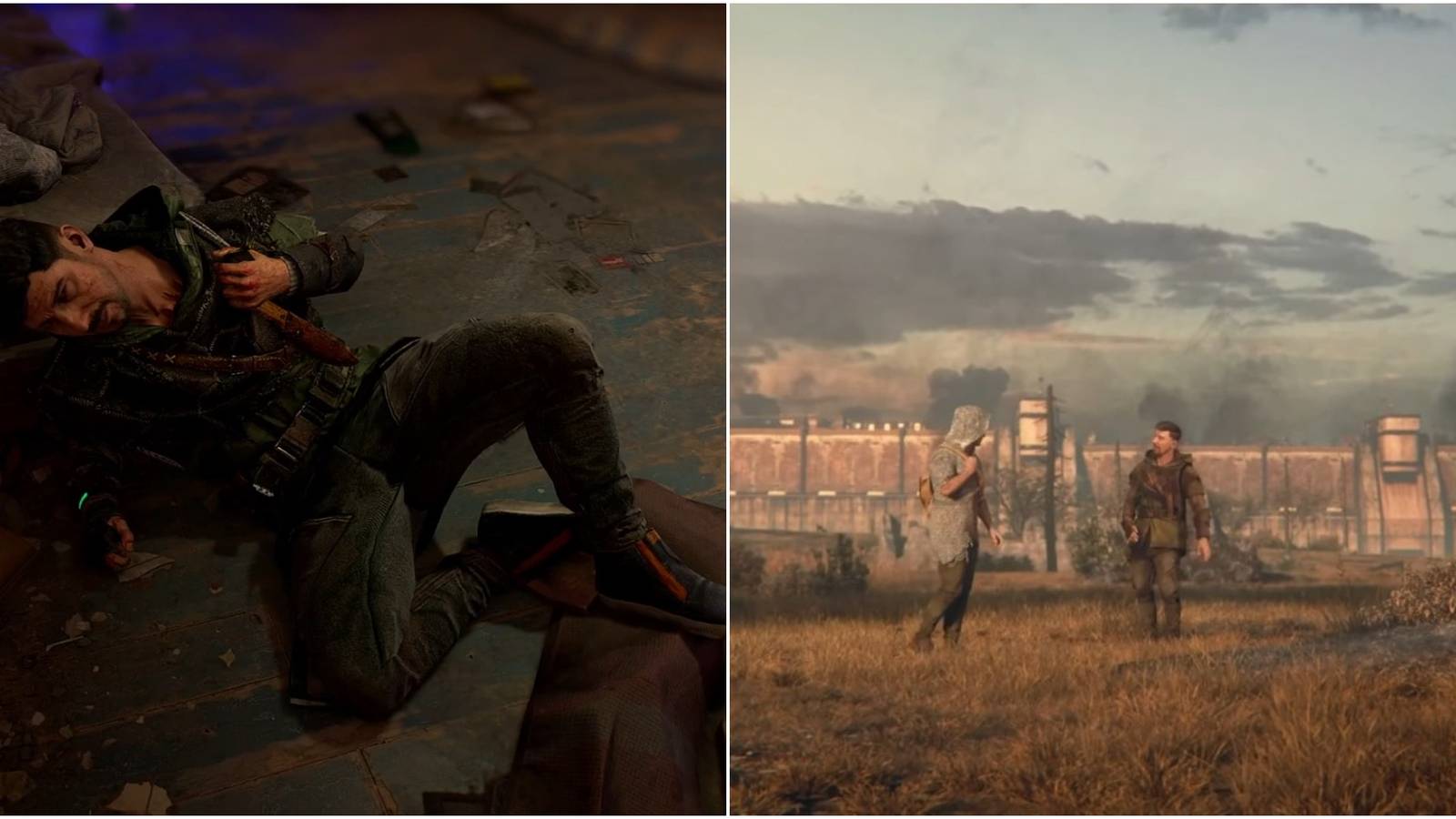 Dying Light 2 Save Or Leave Hakon Collage Hakon Wounded And Leaving City With Aiden