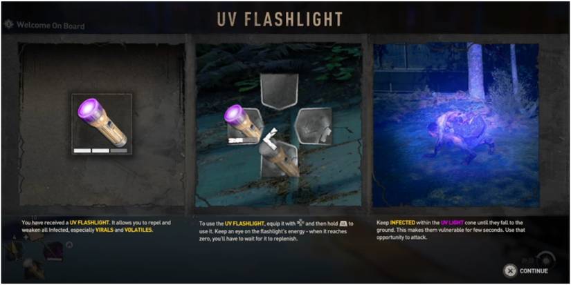 Dying light 2 UV flashlight unlock screen