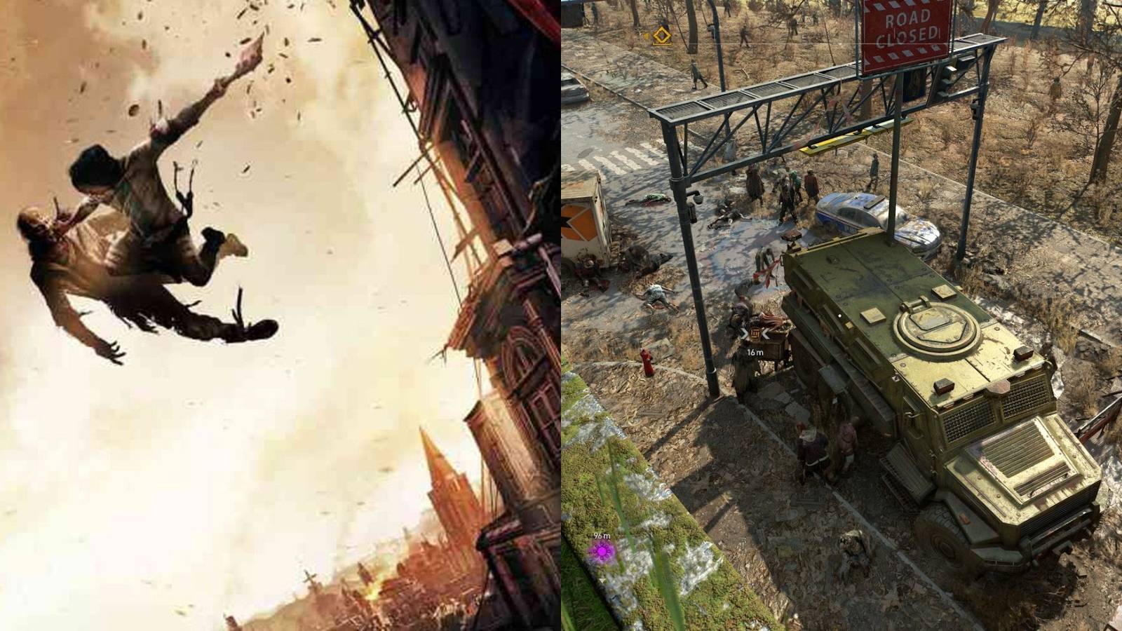 cover art and evacuation convoy scene