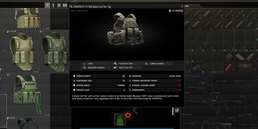 Escape From Tarkov screenshot Wartech- TV-110 equipment
