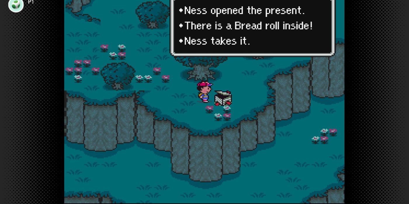 Earthbound Ness opening a treasure